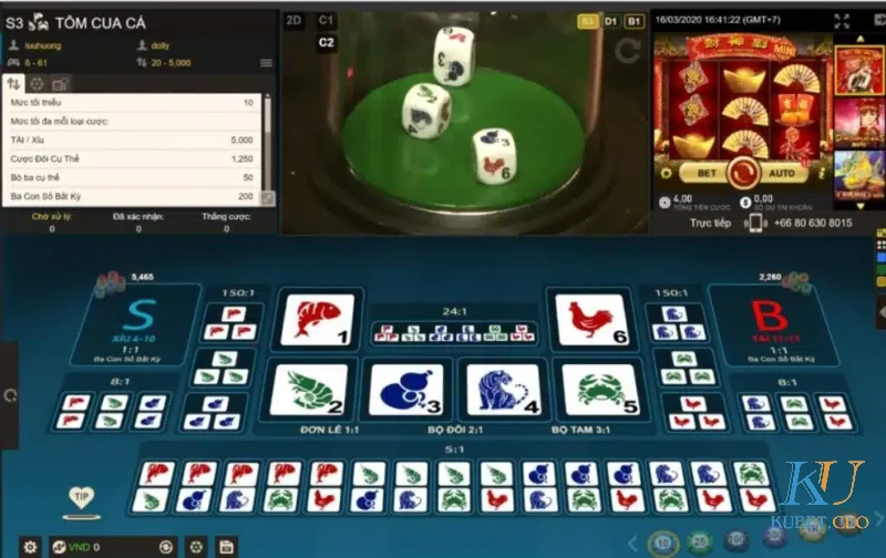 Luật chơi bầu cua Kubet